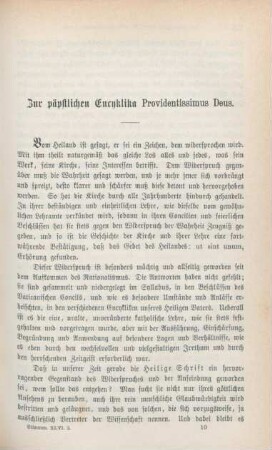125-143 Zur päpstlichen Encyklika Providentissimus Deus