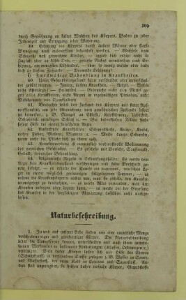 Naturbeschreibung