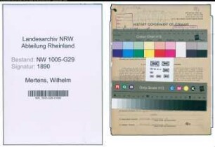 Entnazifizierung Wilhelm Mertens , geb. 25.06.1905 (Bahnrat)