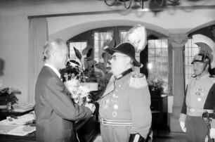 Freiburg: Oberbürgermeister Keidel, 65. Geburtstag, Empfänge im Rathaus