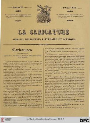 Numéro 29 (19 Mai 1831) Planches 57,58