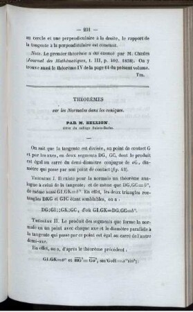 Théorèmes.
