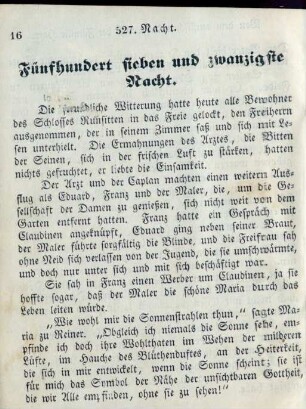 Fünfhundert sieben und zwanzigste NAcht