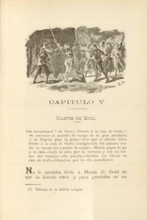 Capitulo V. Muerte de Goiti