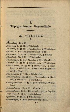 Repertorium des topographischen Atlasblattes Dachau