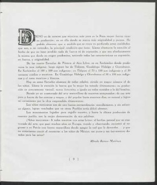[Palabras de] Alfredo Ramos Martínez