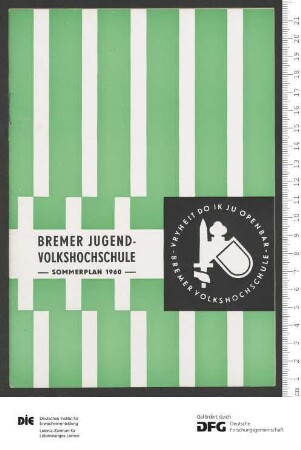 Jugendprogramm 2. Trimester 1960