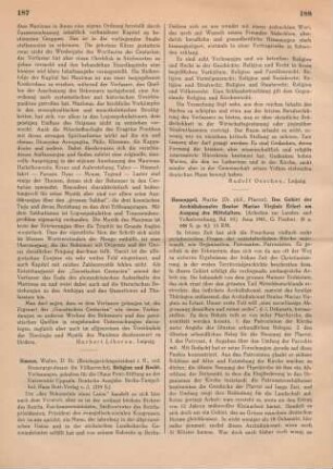 188-190 [Rezension] Hannappel, Martin, Das Gebiet des Archidiakonates beatae mariae virginis Erfurt am Ausgang des Mittelalters