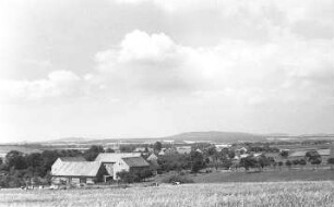 Markersdorf-Friedersdorf. Blick vom ehem. Windmühlenstandort nach Norden (Bockmühle 1895 abgebrochen)