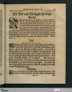 Die Vier und Viertzigste Predigt.