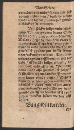 Van guden wercken.
