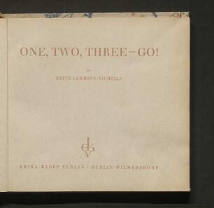 One, two, three - go!