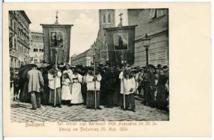 Budapest. Umzug am Stefanstag 20. August 1904