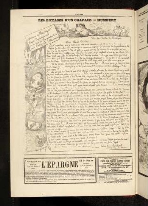 Les extases d'un crapaud, par Humbert