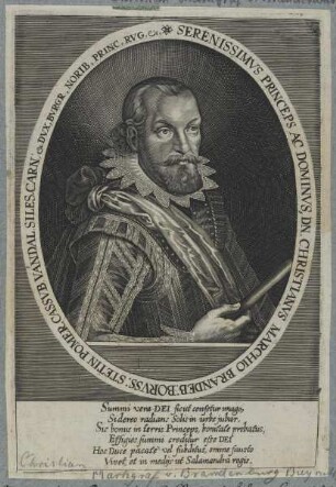 Bildnis des Christianvs, Markgraf von Brandenburg-Kulmbach