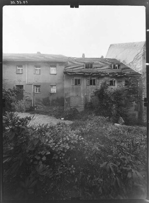 Meißen, Weinberggasse. Wohnhäuser. Straßenfront