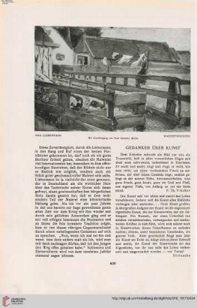 Gedanken über Kunst