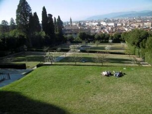 Florenz: Stadtansicht vom Boboli-Garten (Giardino di Boboli)