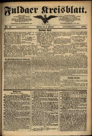 Ausgabe vom Freitag, den 03. Februar 1905.