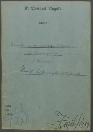 Übersicht über den monatlichen Aufwand für Flüchtlingszwecke (Statistik); monatliche Kostennachweisungen