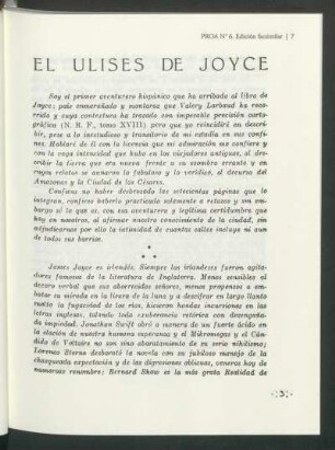 El "Ulises" de Joyce