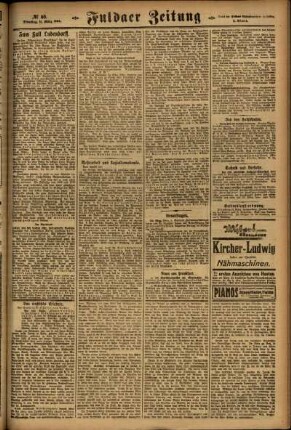 Zweite Ausgabe vom Dienstag, den 11. März 1924.