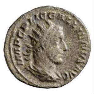 Münze, Antoninian, 253 n. Chr.