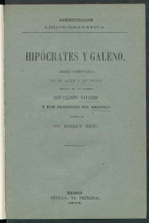 Hipócrates y Galeno