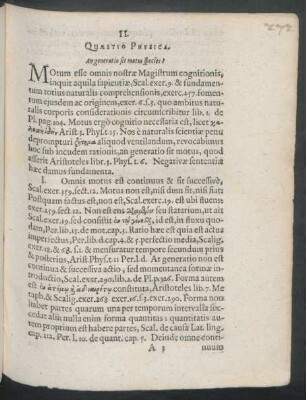 II. Quaestio Physica.