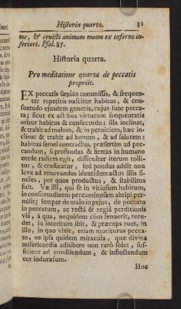 31-44, Historia quarta. Pro meditatione quarta de peccatis propriis