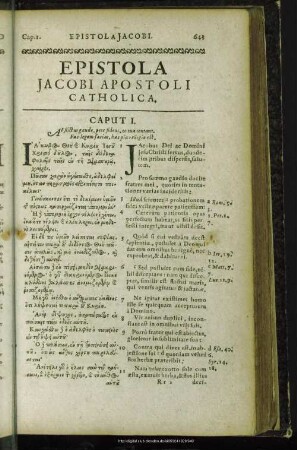 Epistola Jacobi Apostoli Catholica