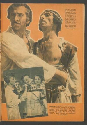 [Fotografías de escenas de las peliculas "Pampa bárbara" y "El capitán Pérez]