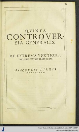 Quinta Controversia Generalis.