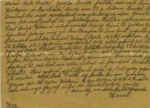 Postkarte einer Jüdin aus dem KZ Theresienstadt - Familienkonvolut