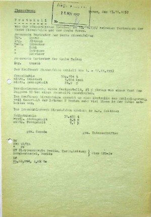 Protokoll wöchentliche Beratung Hirschfelde-Turów,
                           Kohlenparameter, Eisen in der Kohle