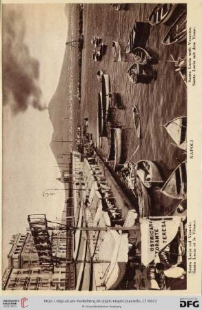 Napoli – Santa Lucia col Vesuvio. – Santa Lucia et le Vésuve. – Santa Lucia with Vesuvius. – Santa Lucia mit dem Vesuv.