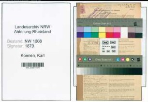 Entnazifizierung Karl Koenen , geb. 11.04.1896 (Justizangestellter)