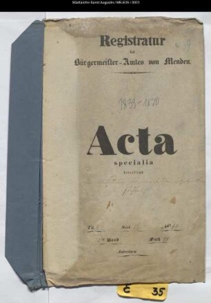 Schulbildung der Rekruten - generalia und specialia -