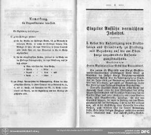 Einzelne Aufsätze vermischten Inhaltes