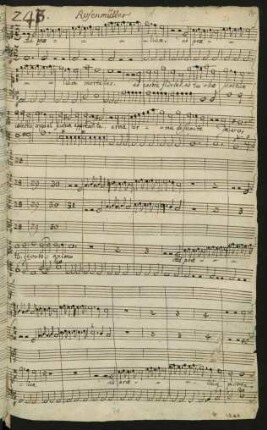 Ad proelium mortales; S, strings, bc