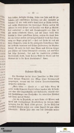 Lebens-Abriß