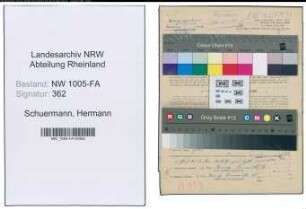 Entnazifizierung Hermann Schuermann , geb. 25.08.1878 (Wirt)