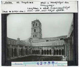 Arles: St. Trophime, West - und Nordflügel des Kreuzgangs