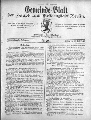 1908,28: No. 28, 12. Juli 1908
