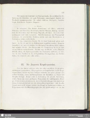 III. Die jüngeren Eruptivgesteine