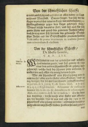 Von der schmehlichen Schrifft/ De libello famoso, Cap. LIX.