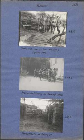 Batls. Stab vom III. Batl. Ers. Rgt. 1 Vogesen 1916