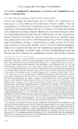 3 Die Lösung der Saarfrage in Saarbrücken