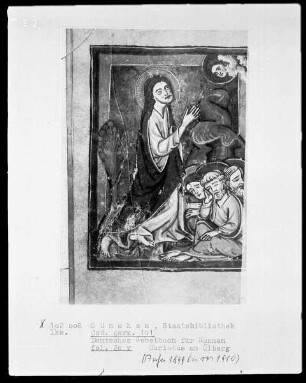 Deutsches Gebetbuch für Nonnen — Christus am Ölberg, Folio 20verso