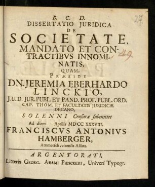 A1r-B2v, De Societate, Mandato Et Contractibus ...